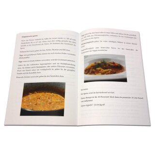 Grillplanet Sparbox - Paprikacreme scharf 4 x 160g + 3 x Kochlöffel Holz 25 cm + Kesselgulasch Benutzerhandbuch